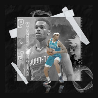 P.j. Washington Basketball Paper Poster Hornets 3 Oval Patch | Artistshot