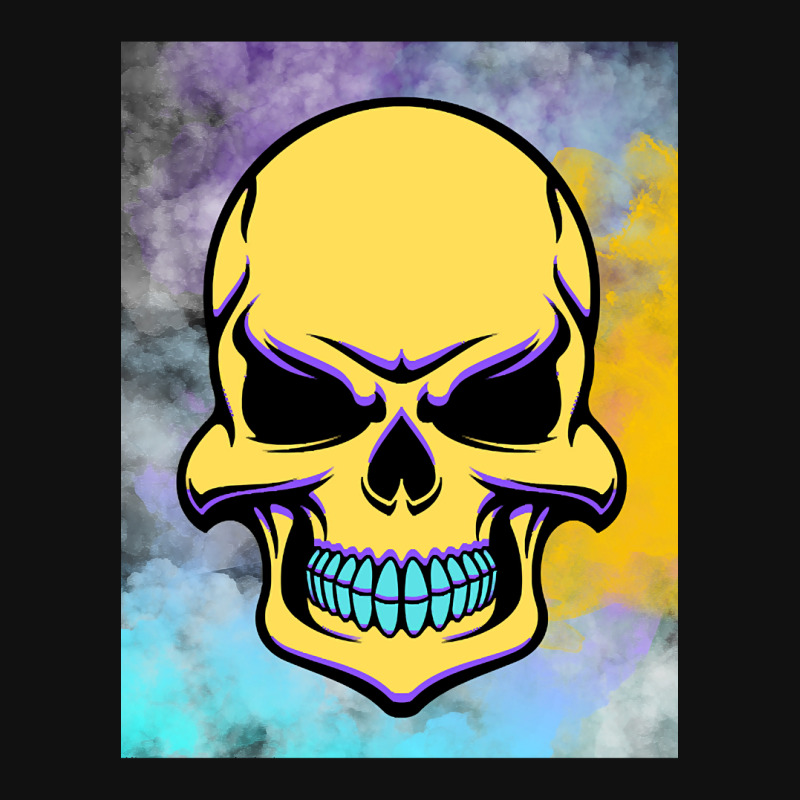 Cool Smiling Skull Shield Patch | Artistshot