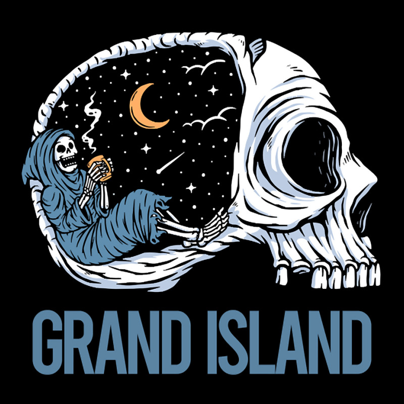 Hot Trend Chilling Skeleton Grand Island.png Long Sleeve Shirts | Artistshot