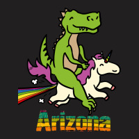 Arizona Tshirt Gift Dinosaur Riding Unicorn T Rex Kids Boy Girl Teen B T-shirt | Artistshot