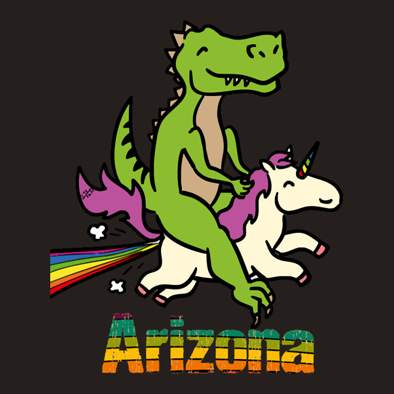 Arizona Tshirt Gift Dinosaur Riding Unicorn T Rex Kids Boy Girl Teen B Tank Top by stumbledfeatures425 | Artistshot