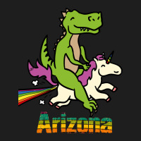 Arizona Tshirt Gift Dinosaur Riding Unicorn T Rex Kids Boy Girl Teen B Classic T-shirt | Artistshot