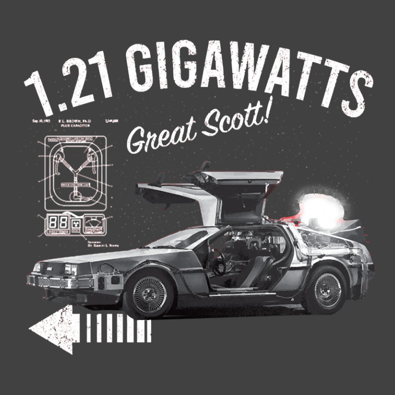 Back To The Future 1.21 Gigawatts Delorean Car Vintage T-Shirt by samplesend0 | Artistshot