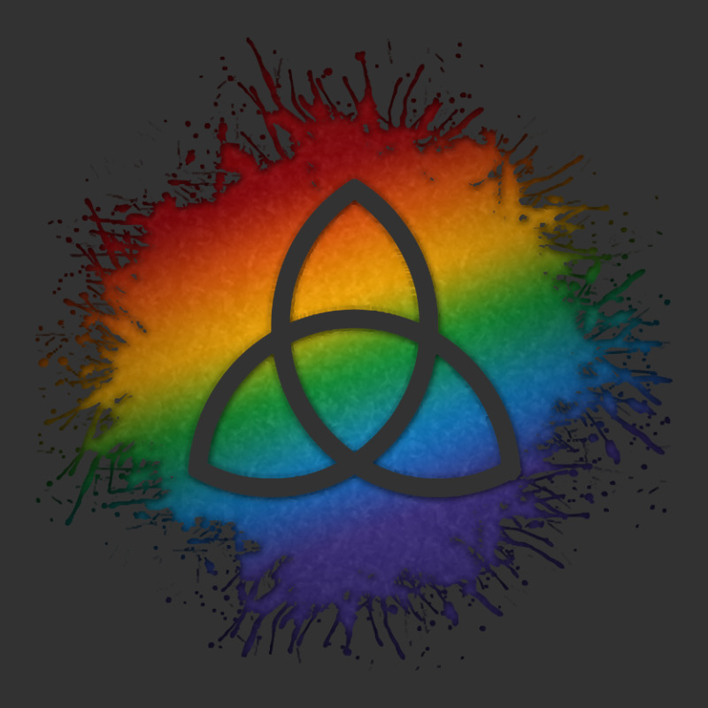 Paint Splatter Lgbtq Pride Rainbow Triquetra Symbol Baby Bodysuit | Artistshot