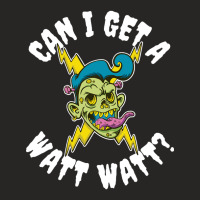 Can I Get A Watt Watt Funny Electrician Gift Ladies Fitted T-shirt | Artistshot