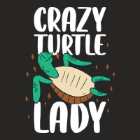 Trending Crazy Turtle Lady Funny Turtle Gift Ladies Fitted T-shirt | Artistshot