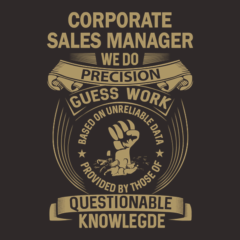 Corporate Sales Manager - We Do Precision Racerback Tank by BrianneRemers65 | Artistshot