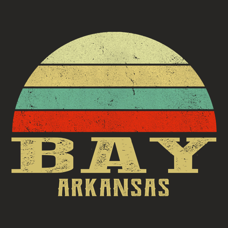 Bay Arkansas Vintage Retro Sunset Ladies Fitted T-Shirt by ternacanuda | Artistshot