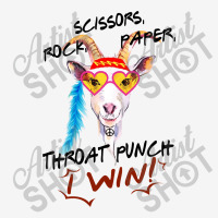 Goat Scissors Rock Paper Throat Punch I Win Ladies Polo Shirt | Artistshot