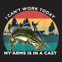 Fishing Fish I Cant Work Today My Arms Is In A Cast 6 Fisher Hook T-shirt | Artistshot