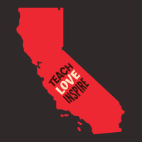 California Teacher Teach Love Inspire Racerback Tank | Artistshot