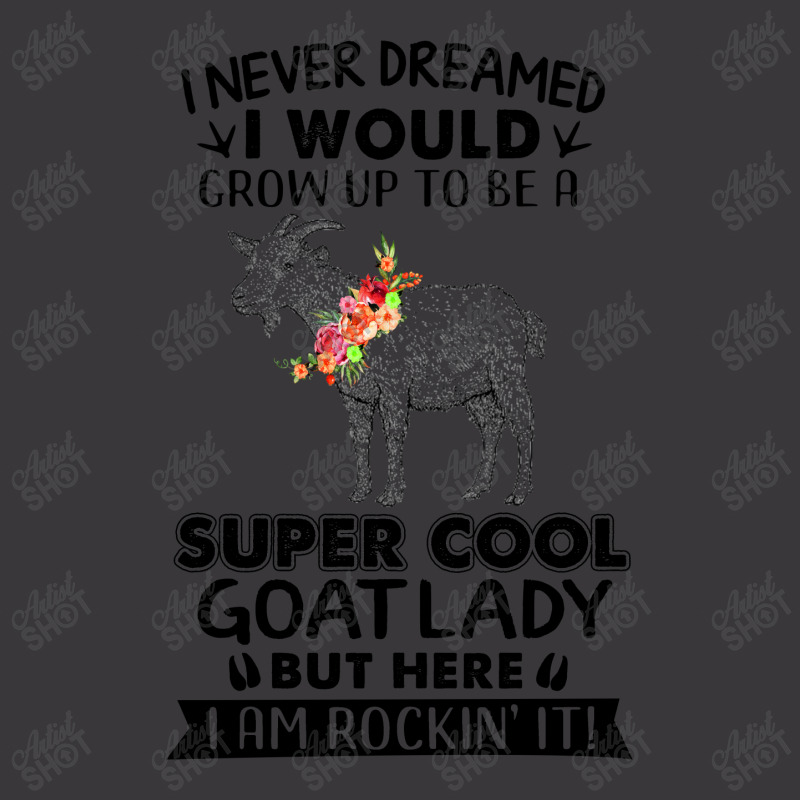 I Would Grow Up To Be A Super Cool Goat Lady Ladies Curvy T-Shirt by hoainv | Artistshot