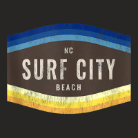 Surf City, Nc Vacationing Shoreline Palette Tank Top Ladies Fitted T-shirt | Artistshot