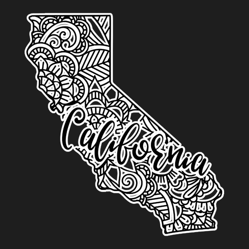 California Usa Mandala Design Classic T-shirt | Artistshot