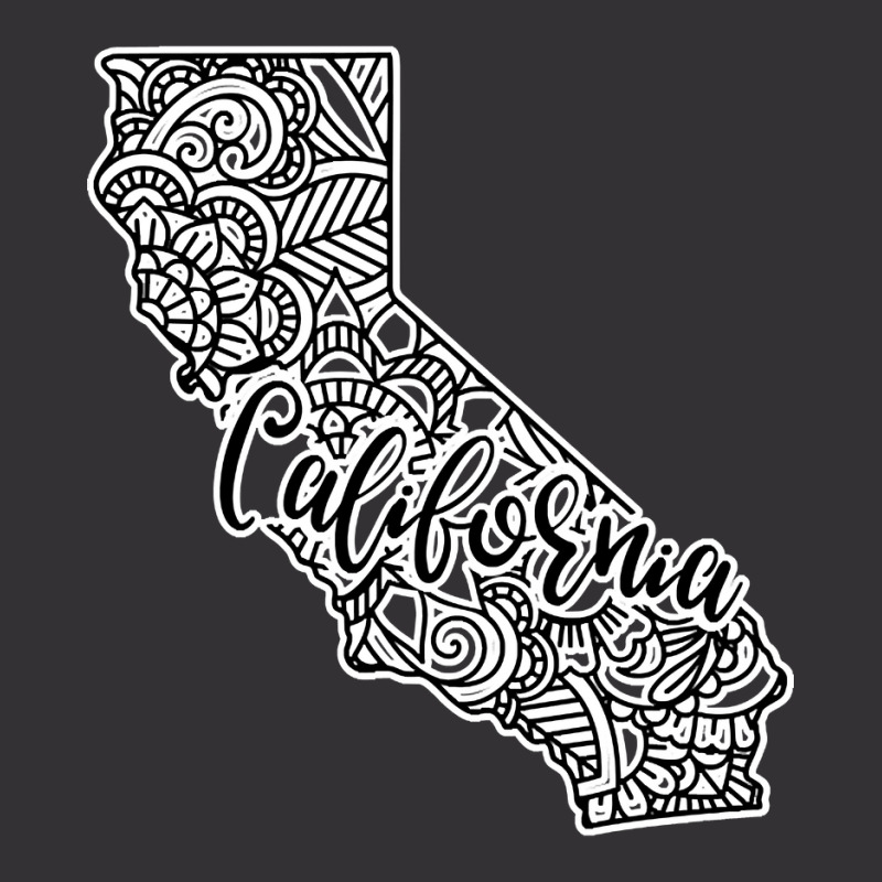 California Usa Mandala Design Vintage Hoodie And Short Set | Artistshot