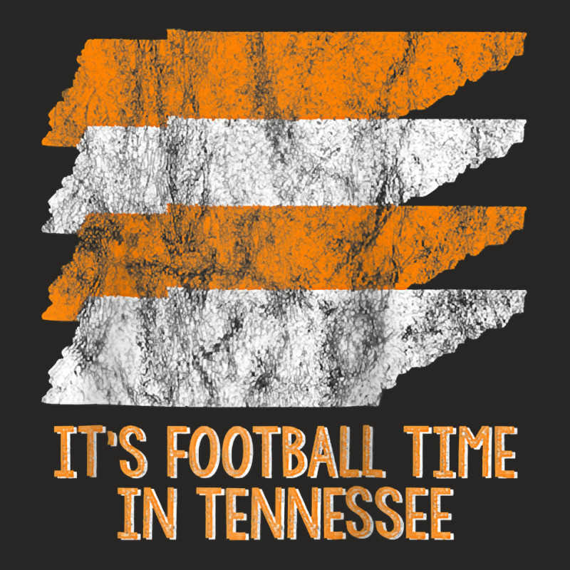 Its Football Time Tennessee Vintage Retro State Orange White Raglan Ba Ladies Fitted T-Shirt by saterseim | Artistshot