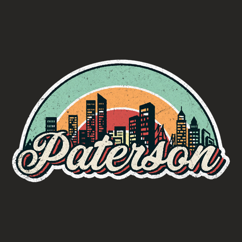 Paterson City Retro Ladies Fitted T-Shirt by yammerbetween10 | Artistshot