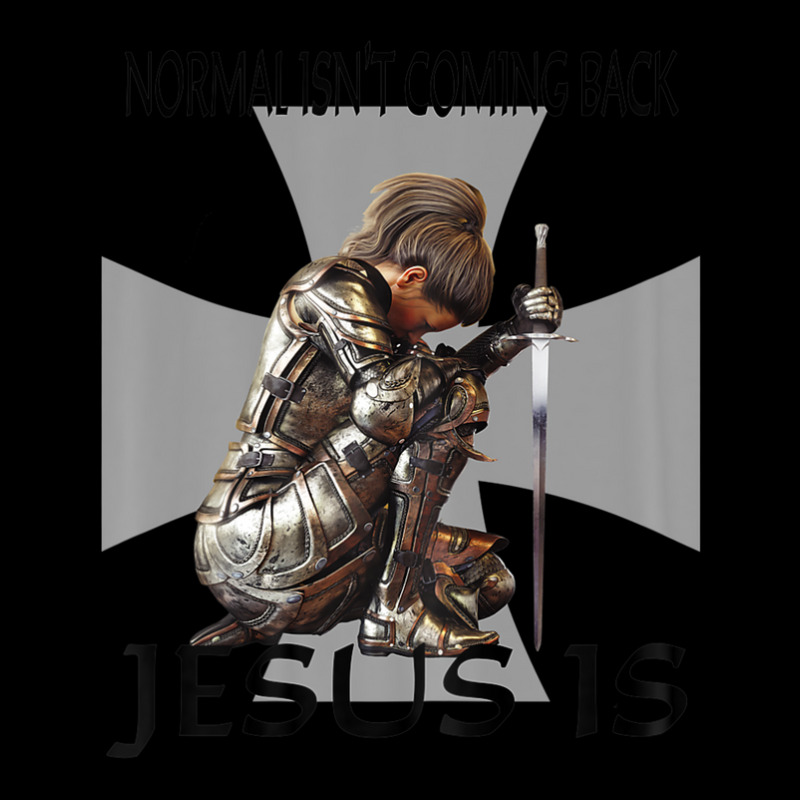 Normal Isn't Coming Back Jesus Is Christian Warrior Messages Men's 3/4 Sleeve Pajama Set | Artistshot