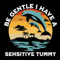 Be Gentle I Have A Sensitive Tummy, Funny Dolphins-wnj1m Youth Zipper Hoodie | Artistshot