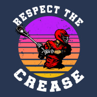 Lacrosse Funny Lacrosse Player Respect The Crease Ladies Denim Jacket | Artistshot