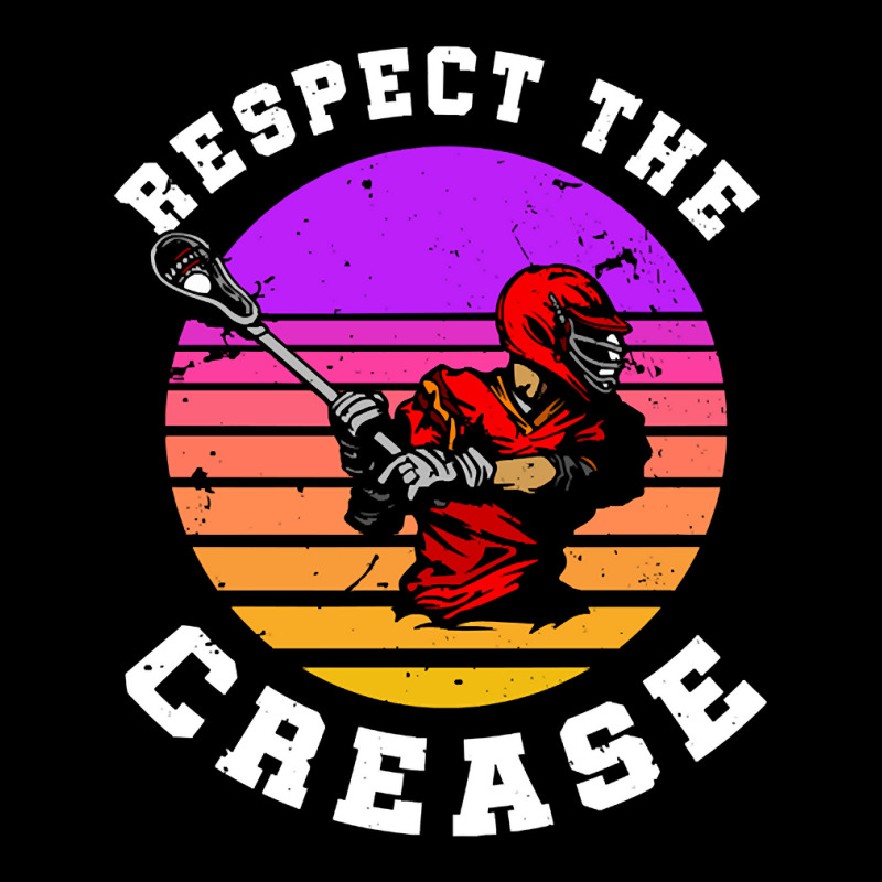 Lacrosse Funny Lacrosse Player Respect The Crease Cropped Sweater by geishascessation326 | Artistshot