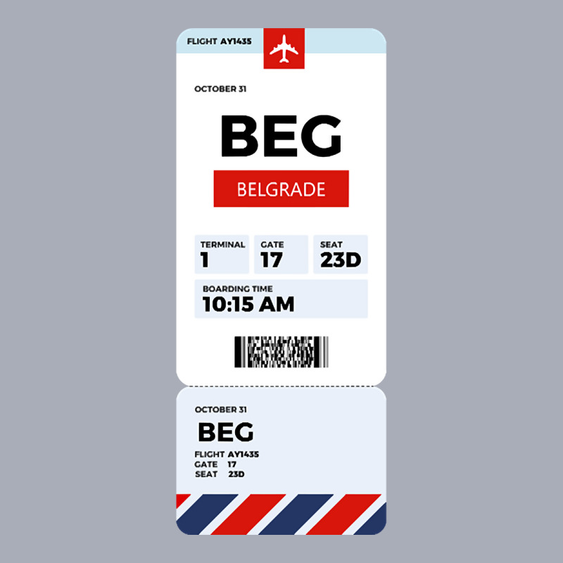 Belgrade Boarding Pass Tank Dress | Artistshot