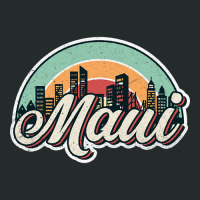 Maui City Retro Women's Triblend Scoop T-shirt | Artistshot