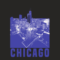 Chicago City Design Ladies Fitted T-shirt | Artistshot