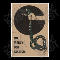 No Mercy For Fascism!   Vintage Wwii Poster Design Poster Zipper Hoodie | Artistshot