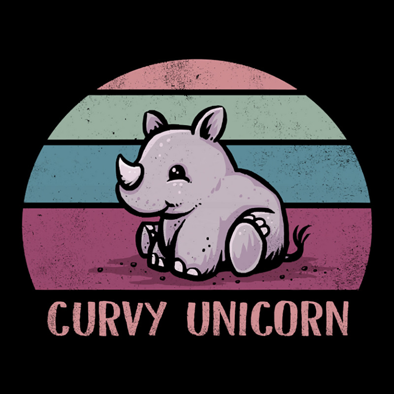 Curvy Unicorn V-Neck Tee by BrianneRemers65 | Artistshot