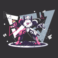 Flat Pink And White Battle Robot With Geometric Shapes Concept Vintage Hoodie And Short Set | Artistshot