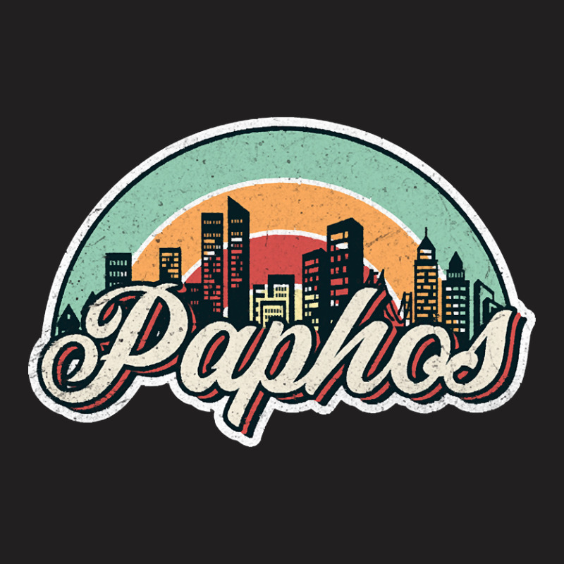 Paphos City Retro T-shirt | Artistshot