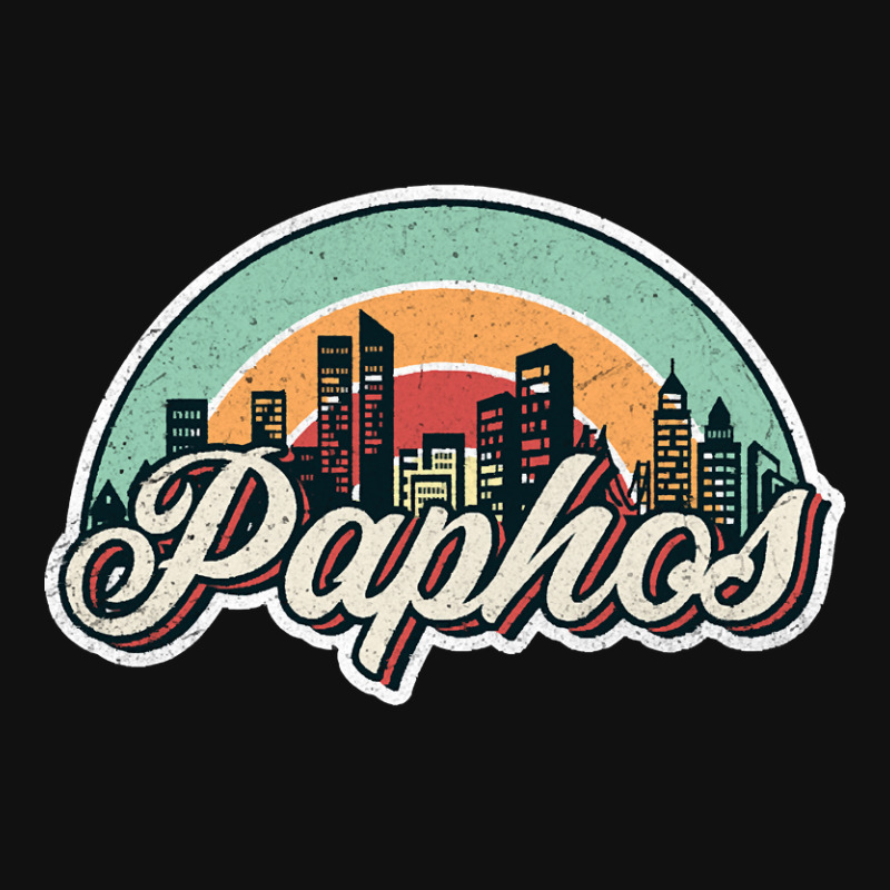 Paphos City Retro Graphic T-shirt | Artistshot