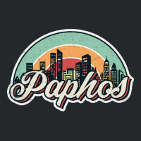 Paphos City Retro Crewneck Sweatshirt | Artistshot