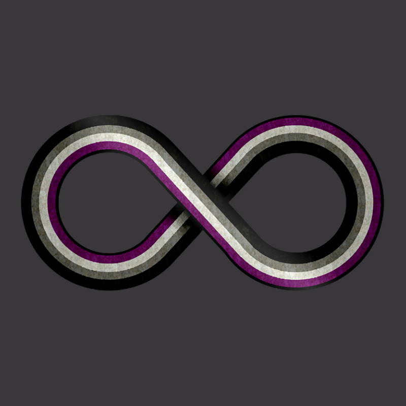 Large Infinity Vector Symbol Striped With Asexual Pride Flag Ladies Curvy T-Shirt by geishascessation326 | Artistshot