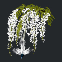 Paradise Flycatcher + White Wisteria Crewneck Sweatshirt | Artistshot