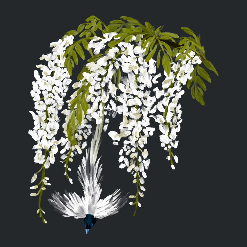 Paradise Flycatcher + White Wisteria Crewneck Sweatshirt | Artistshot