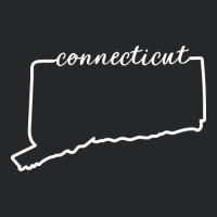 Connecticut Cursive Silhouette Home State Pride Crewneck Sweatshirt | Artistshot