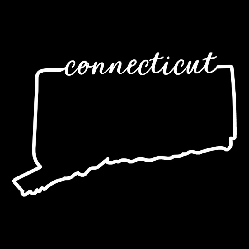 Connecticut Cursive Silhouette Home State Pride Long Sleeve Shirts by kayakbetween30 | Artistshot