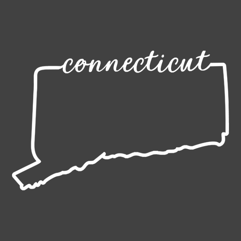 Connecticut Cursive Silhouette Home State Pride Vintage T-Shirt by kayakbetween30 | Artistshot