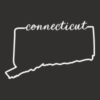 Connecticut Cursive Silhouette Home State Pride Champion Hoodie | Artistshot