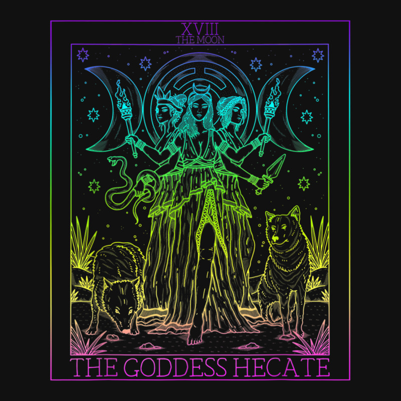 The Goddess Hecate Tarot Card Triple Moon Witch Hekate Wheel Baby Beanies by KarinLeighPurcell | Artistshot