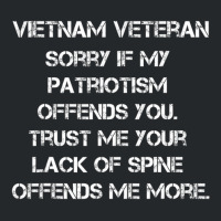 Hot Trend Vietnam Veteran Sorry If My Patriotism Offends You Crewneck Sweatshirt | Artistshot