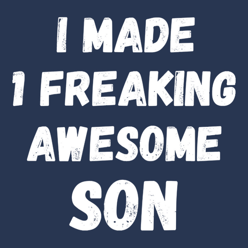 Parents And Son I Made 1 Freaking Awesome Son Men Denim Jacket | Artistshot