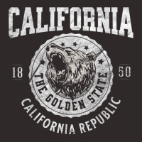 California Golden State Retro California Republic Bear Head T Shirt Racerback Tank | Artistshot