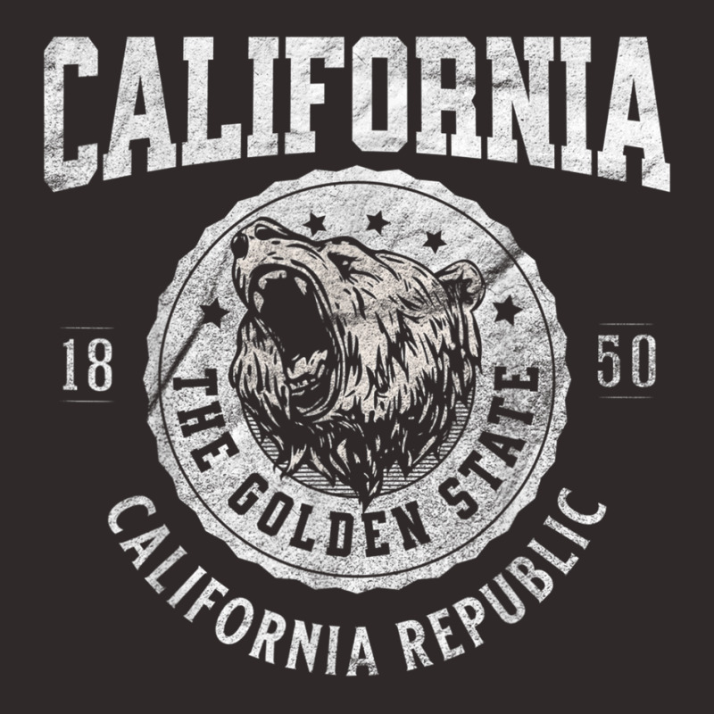 California Golden State Retro California Republic Bear Head T Shirt Racerback Tank by hamlerf | Artistshot