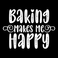 Baking Makes Me Happy Women's V-neck T-shirt | Artistshot