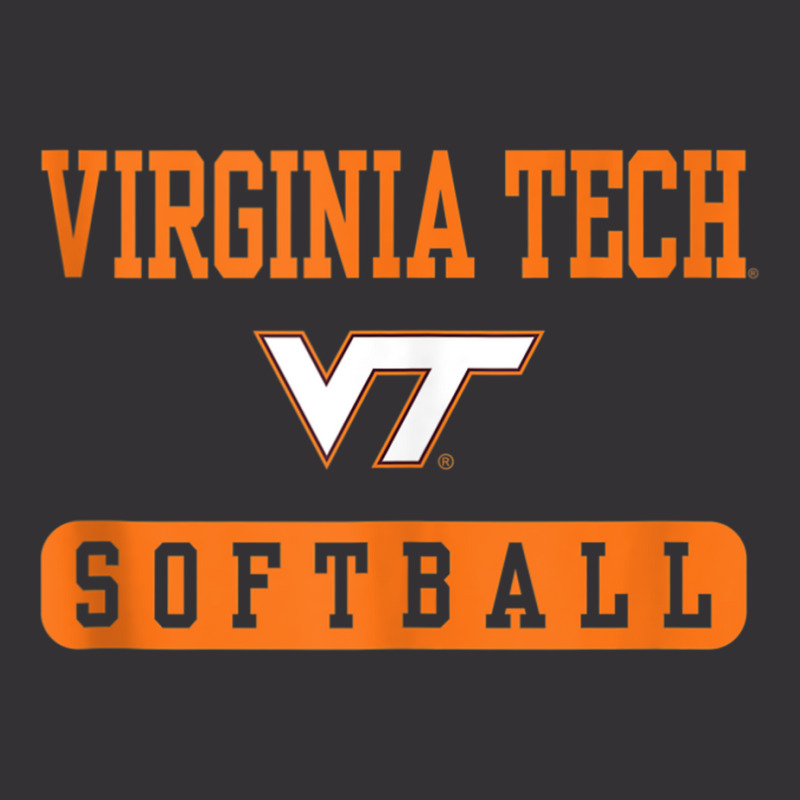 Virginia Tech Hokies Softball Officially Licensed Tank Top Vintage Short | Artistshot