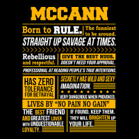 Mccann Name Shirt Mccann Born To Rule V-neck Tee | Artistshot