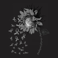 Parkinson's Disease Awareness Sunflower Gray Ribbon T-shirt | Artistshot